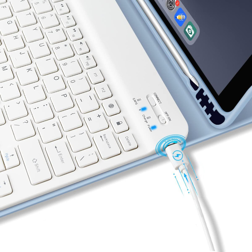 Чохол до планшета BeCover Keyboard Apple iPad 10.9" 2022 Light Blue (711141) - зображення 5