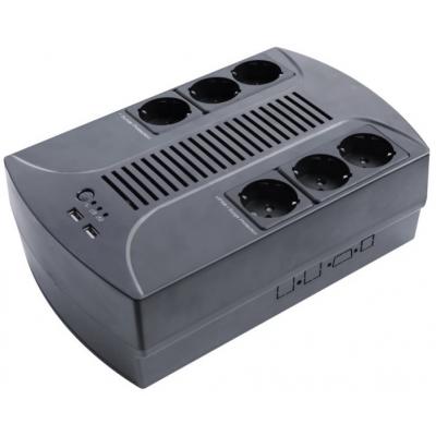 Пристрій безперебійного живлення LogicPower 650VA-6PS (4324) - зображення 1