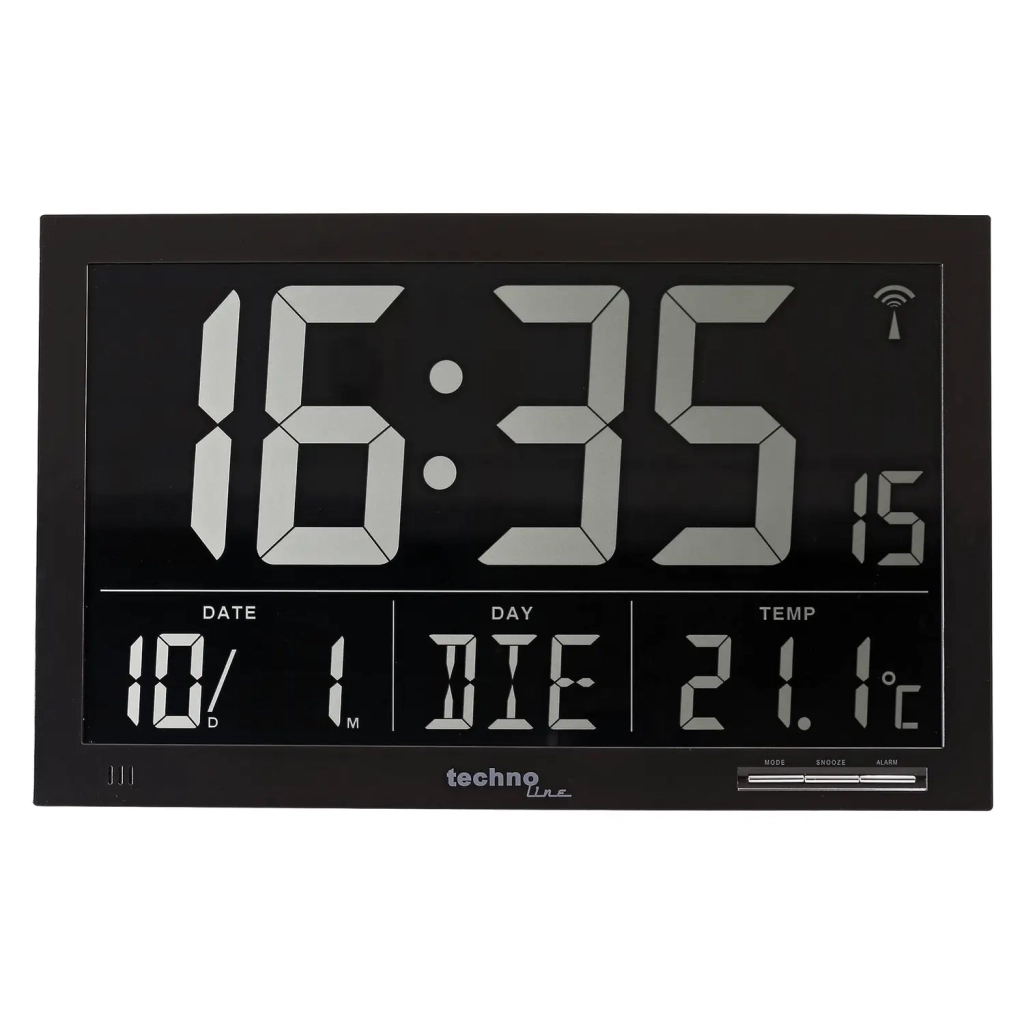 Настільний годинник Technoline Black (WS8007) (DAS301207) - изображение 1