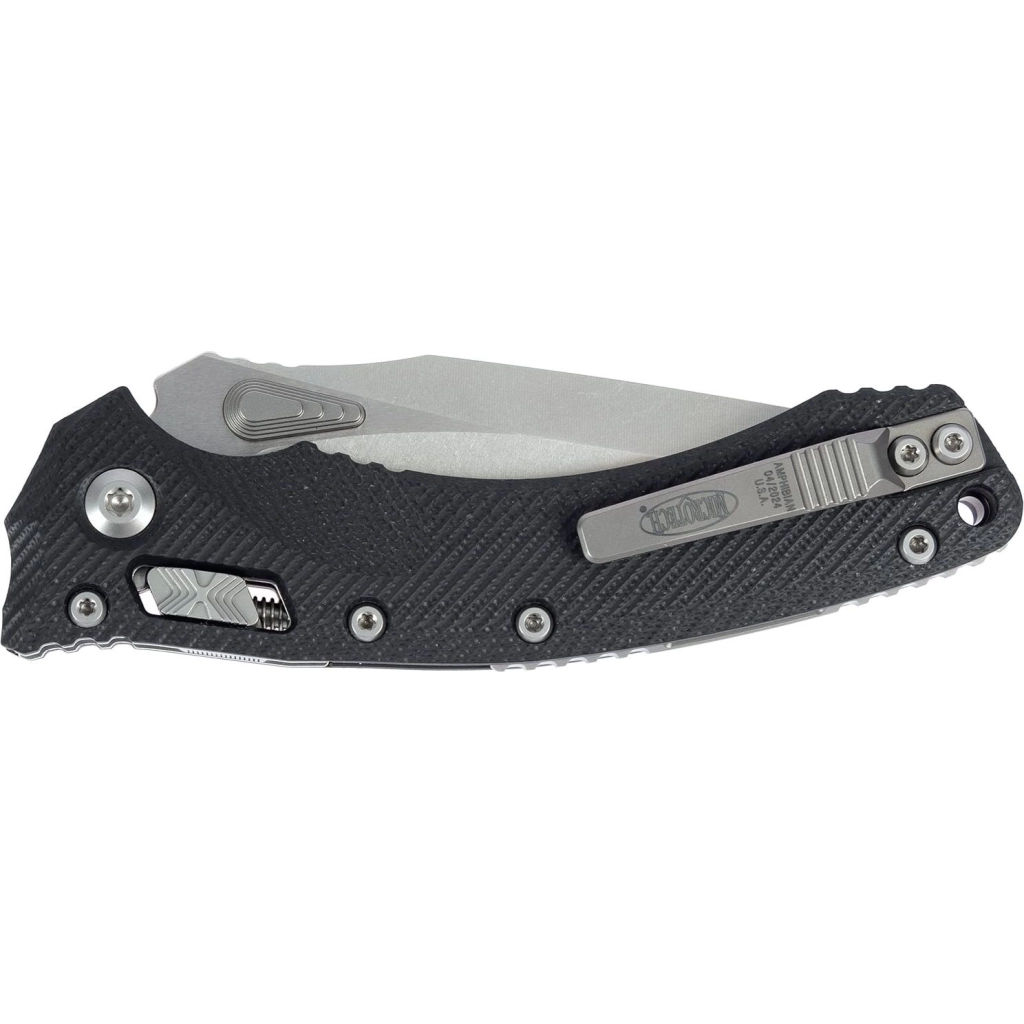 Ніж Microtech Amphibian Stonewash Black (137RL-10FLGTBK) - зображення 4
