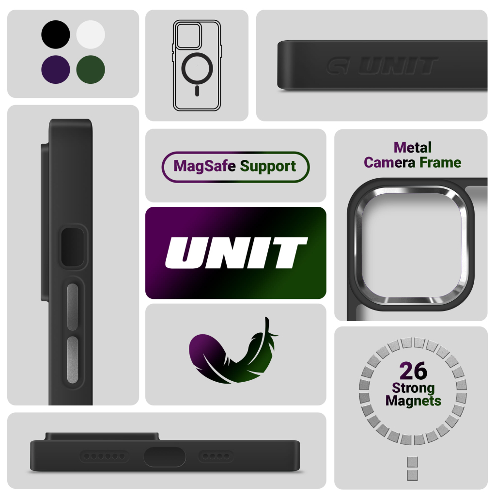 Чохол до мобільного телефона Armorstandart Unit MagSafe Apple iPhone 15 Black (ARM69352) - зображення 5