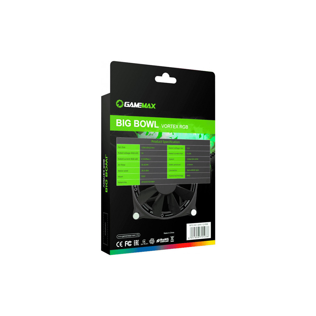 Кулер до корпусу Gamemax GMX-12-DBB - зображення 10