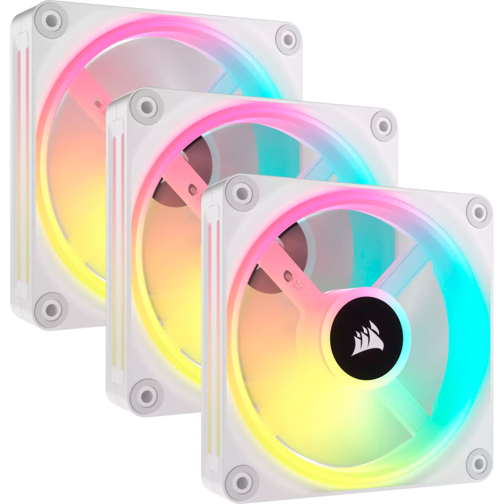 Кулер до корпусу Corsair iCUE Link QX120 RGB PWM PC Fans Starter Kit with iCUE Link System Hub W (CO-9051006-WW) - зображення 1