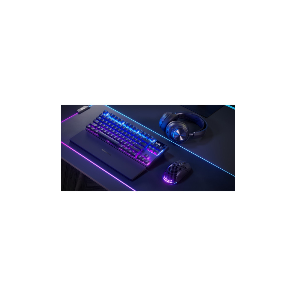 Клавіатура SteelSeries Apex Pro TKL Wireless Gen 3 UA HyperMagnetic OmniPoint 2.0 OLED UA Black (64871) - зображення 5