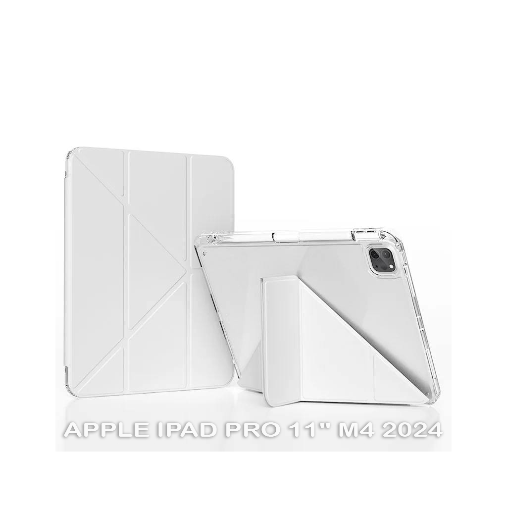 Чохол до планшета BeCover Ultra Slim Origami Transparent Apple iPad Pro 11" M4 2024 Gray (711690) - зображення 1