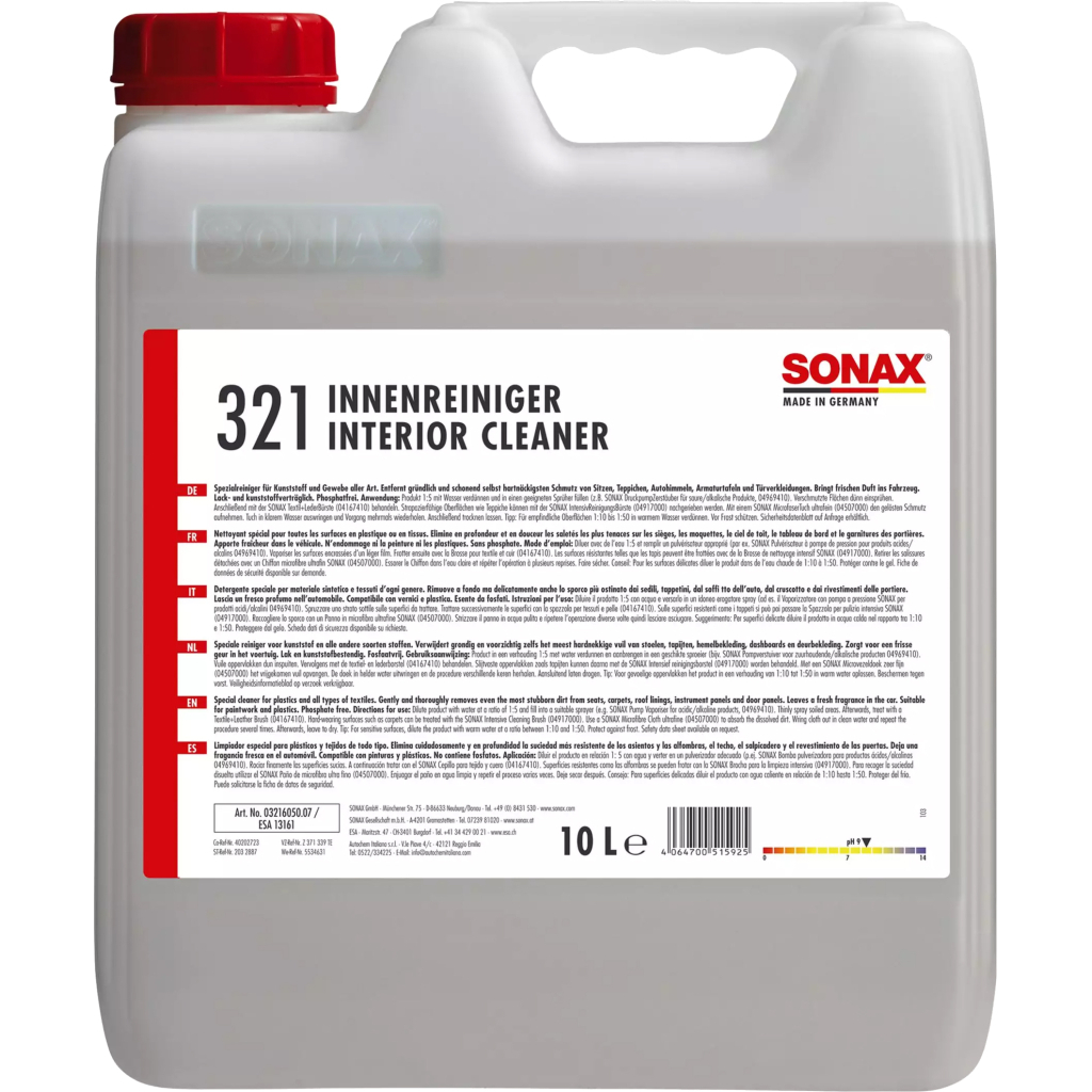 Автомобільний очисник Sonax Interior Cleaner 10л (321605) - изображение 1