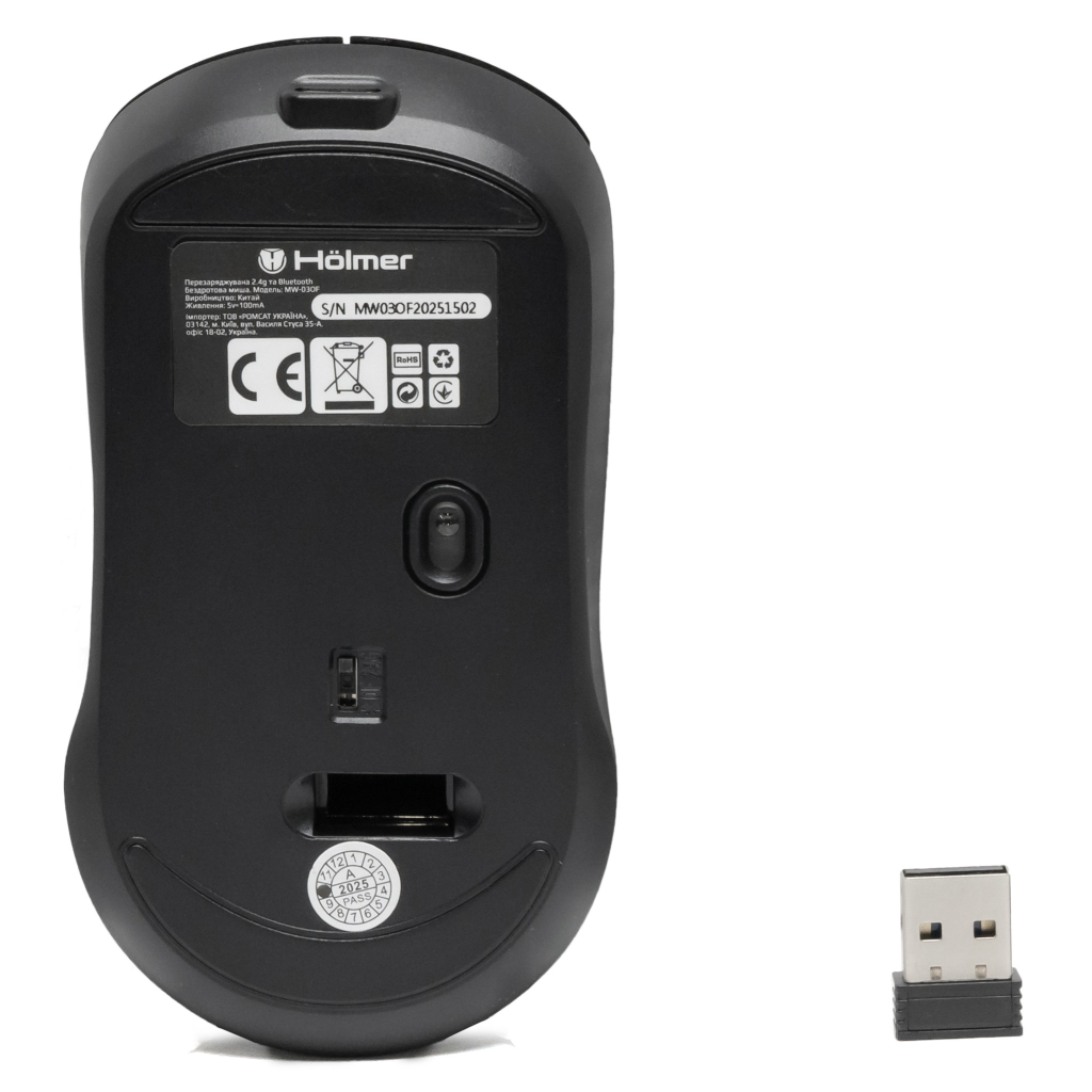 Мишка Hölmer MW-03OF Wireless/Bluetooth Black (MW-03OF) - зображення 11