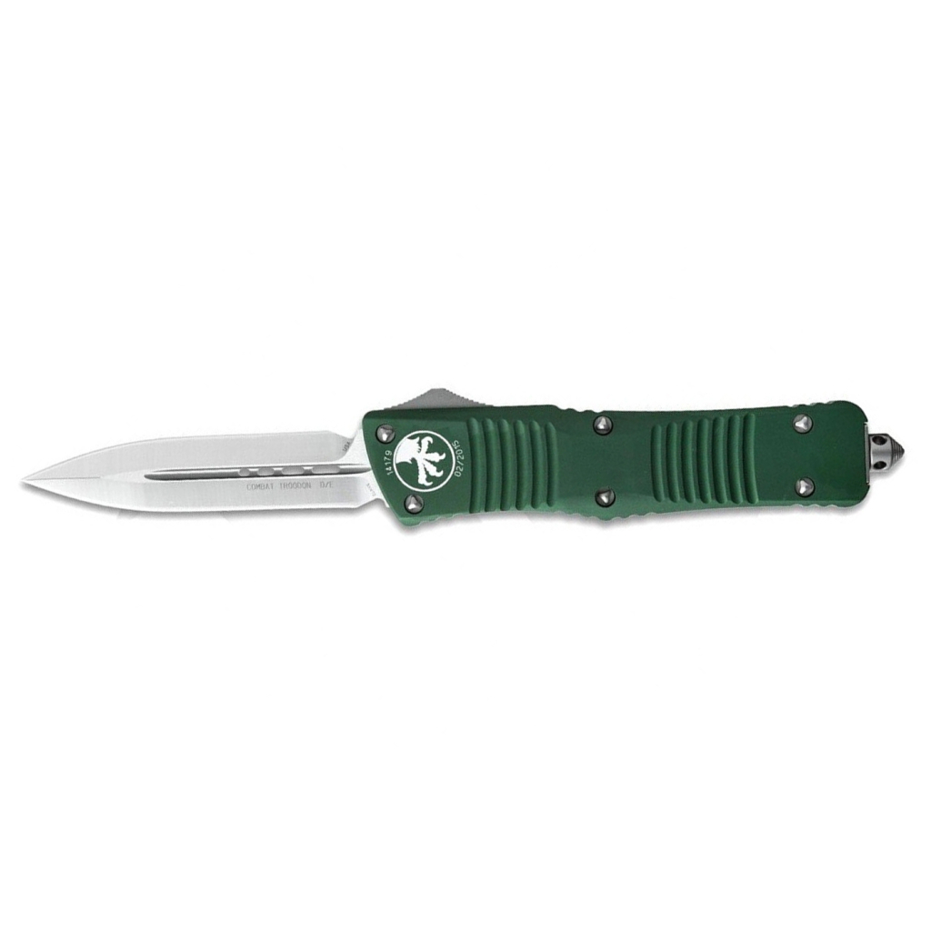 Ніж Microtech Combat Troodon Double Edge Stonewash OD Green (142-10OD) - изображение 1
