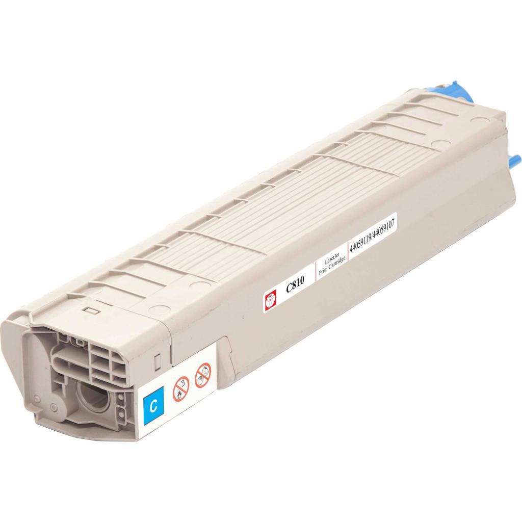 Тонер-картридж BASF OKI C810 Cyan 44059119/44059107 (KT-C810C) - зображення 3