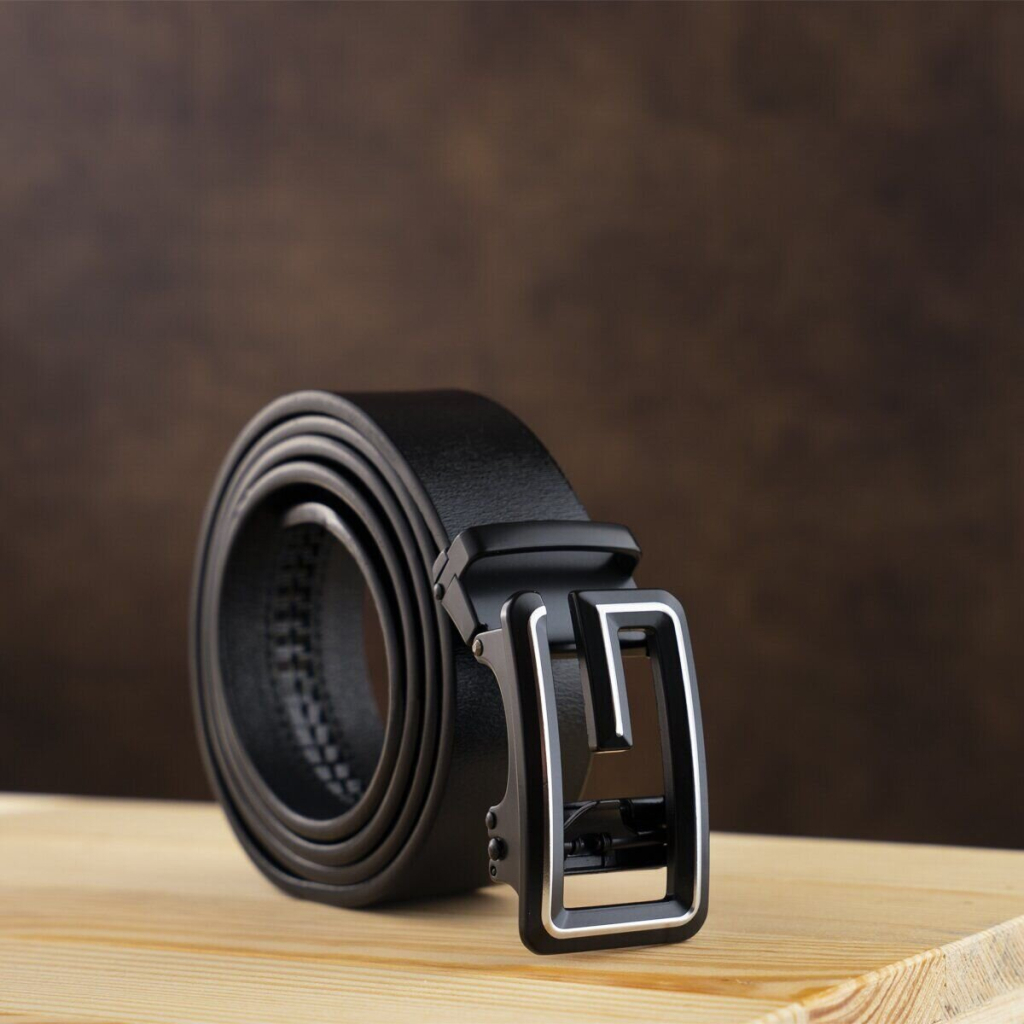 Ремінь Vintage Чоловічий силует літери G Чорний (20287) - зображення 8