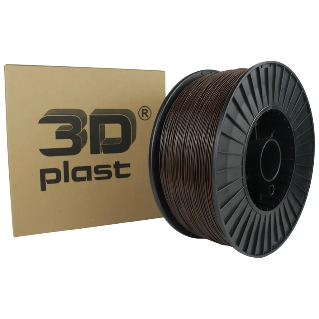 Пластик для 3D-принтера 3Dplast PLA 1.75мм, 3кг, brown (3DPLA1753BRWN) - зображення 1