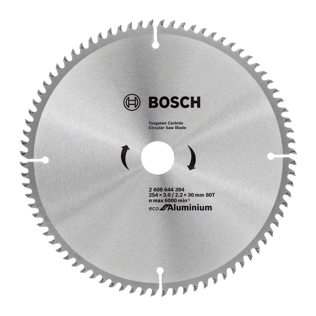 Диск пильний Bosch пиляльний Eco for Aluminium 254x30-80T (2.608.644.394) - зображення 1
