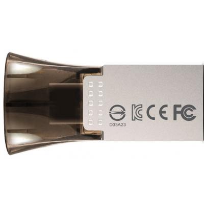 USB флеш накопичувач ADATA 16GB UC330 Black USB 2.0 OTG (AUC330-16G-RBK) - зображення 2