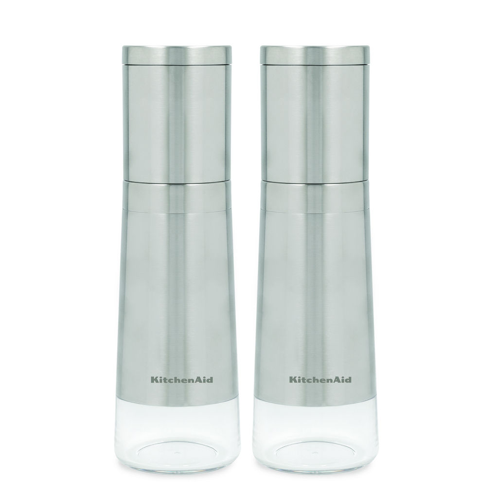 Млинок для спецій KitchenAid Universal, Набір 2 шт, 20,3 см, сріблястий (KOG988OSSSA) - зображення 1