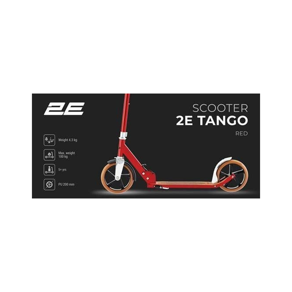 Самокат 2E Tango червоний (TANGO-200-RED) - зображення 2