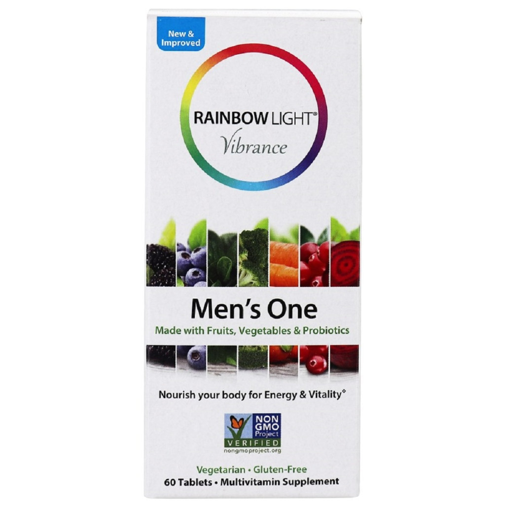Мультивітамін Rainbow Light Мультивітаміни Для Чоловіків, Vibrance Men's One, 60 таблеток (RLT21713) - зображення 1