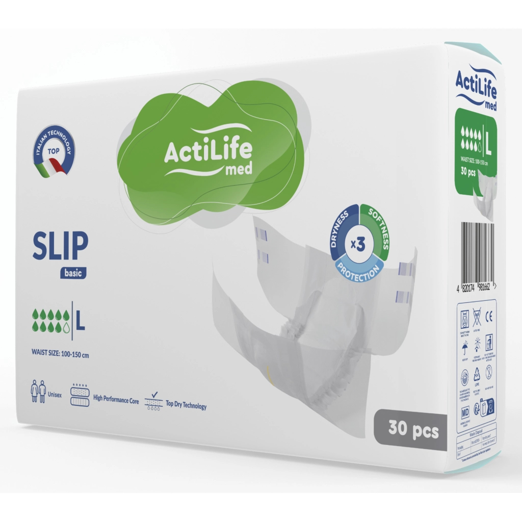 Підгузки для дорослих ActiLife Med Basic L, 30 шт (4820174981662) - зображення 1