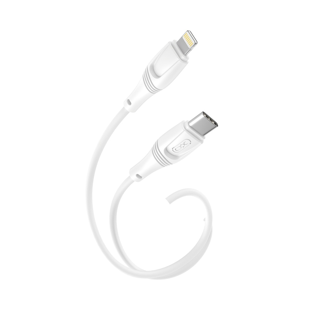 Дата кабель USB-C to Lightning 1.0m 27W High Elastic Zeus XO (NBQ239A_White) - зображення 3