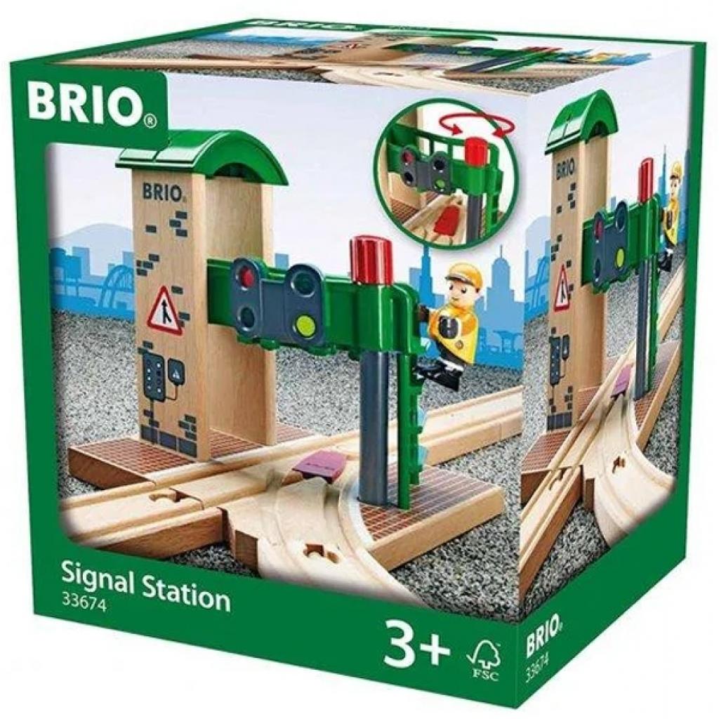 Залізниця Brio World Сигнальна станція зі стрілкою і світлофором (33674) - зображення 5