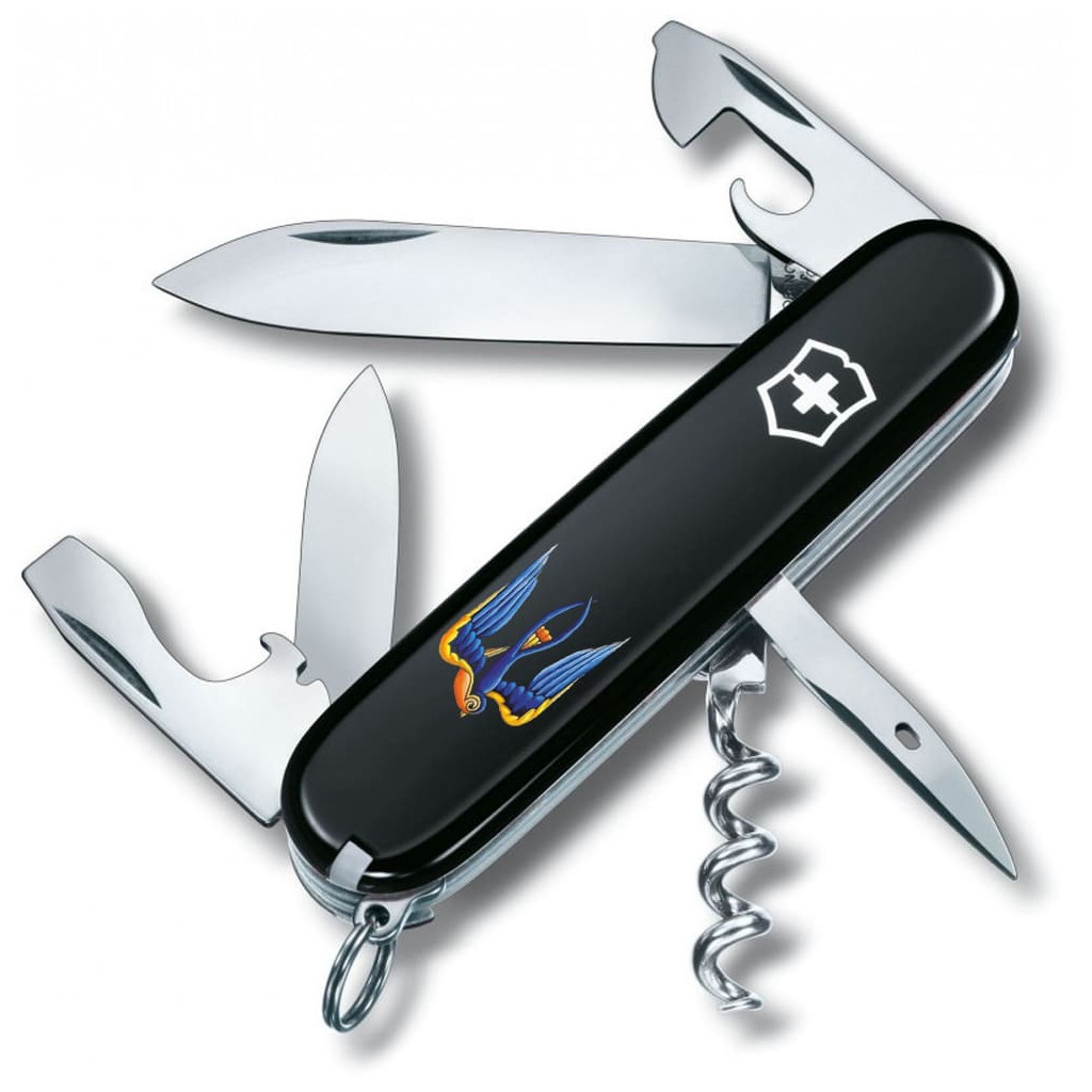 Ніж Victorinox Spartan Ukraine 91 мм Чорний Тризуб-Ластівка (1.3603.3_T1230u) - зображення 1