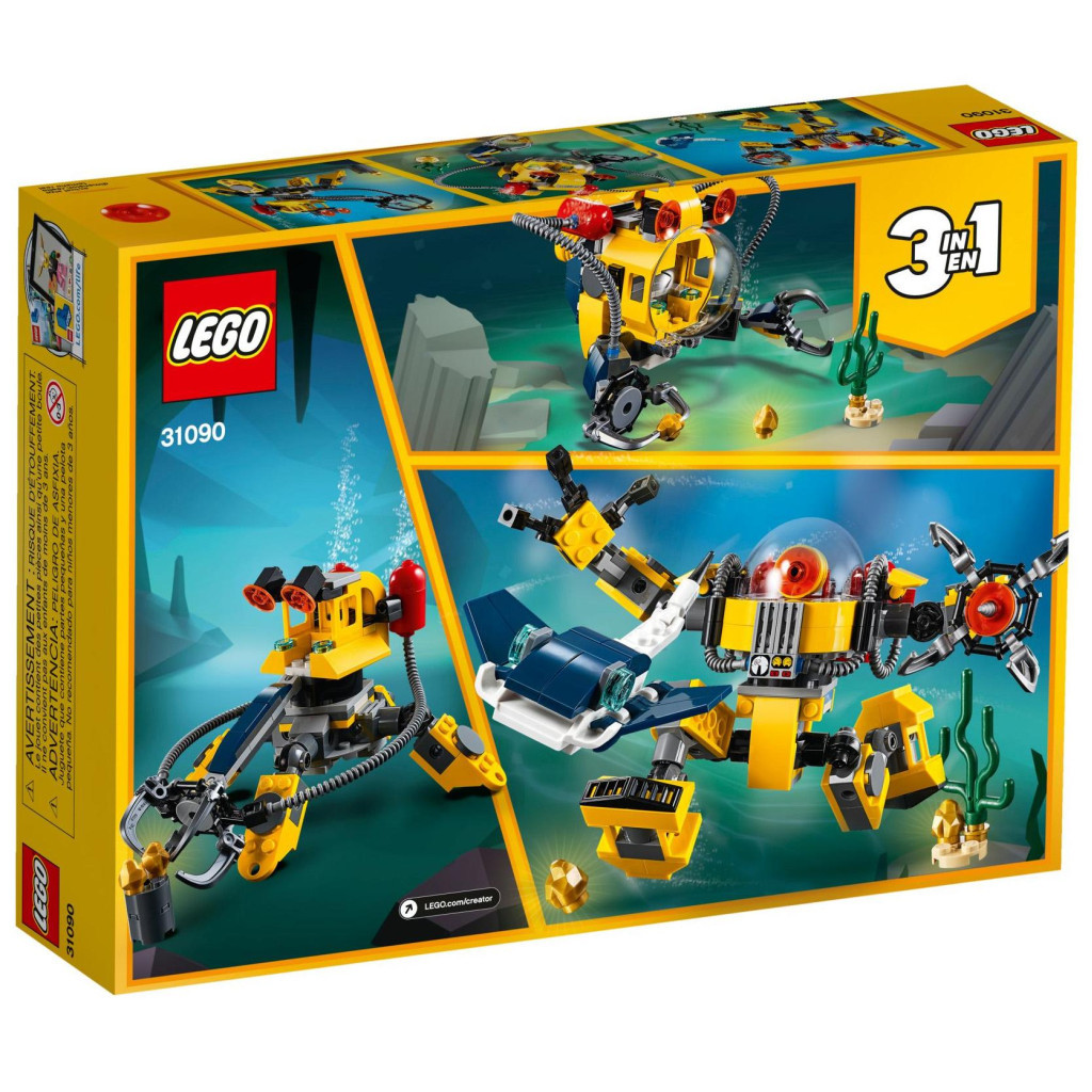 Конструктор LEGO Creator Робот для підводних досліджень 207 деталей (31090) - зображення 12