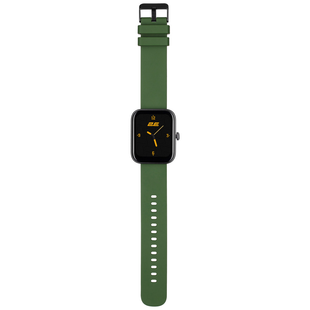 Смарт-годинник 2E Alpha SQ Music Edition 46mm Black-Green (2E-CWW40BKGN) - зображення 3