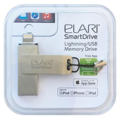 USB флеш накопичувач Elari 16GB SmartDrive Silver USB 3.0/Lightning (ELSD16GB) - зображення 3