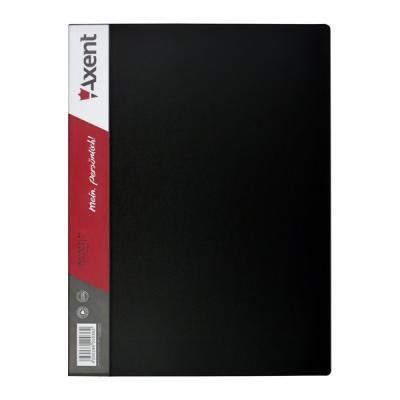 Папка з файлами Axent 40 sheet protectors, black (1040-01-А) - изображение 1