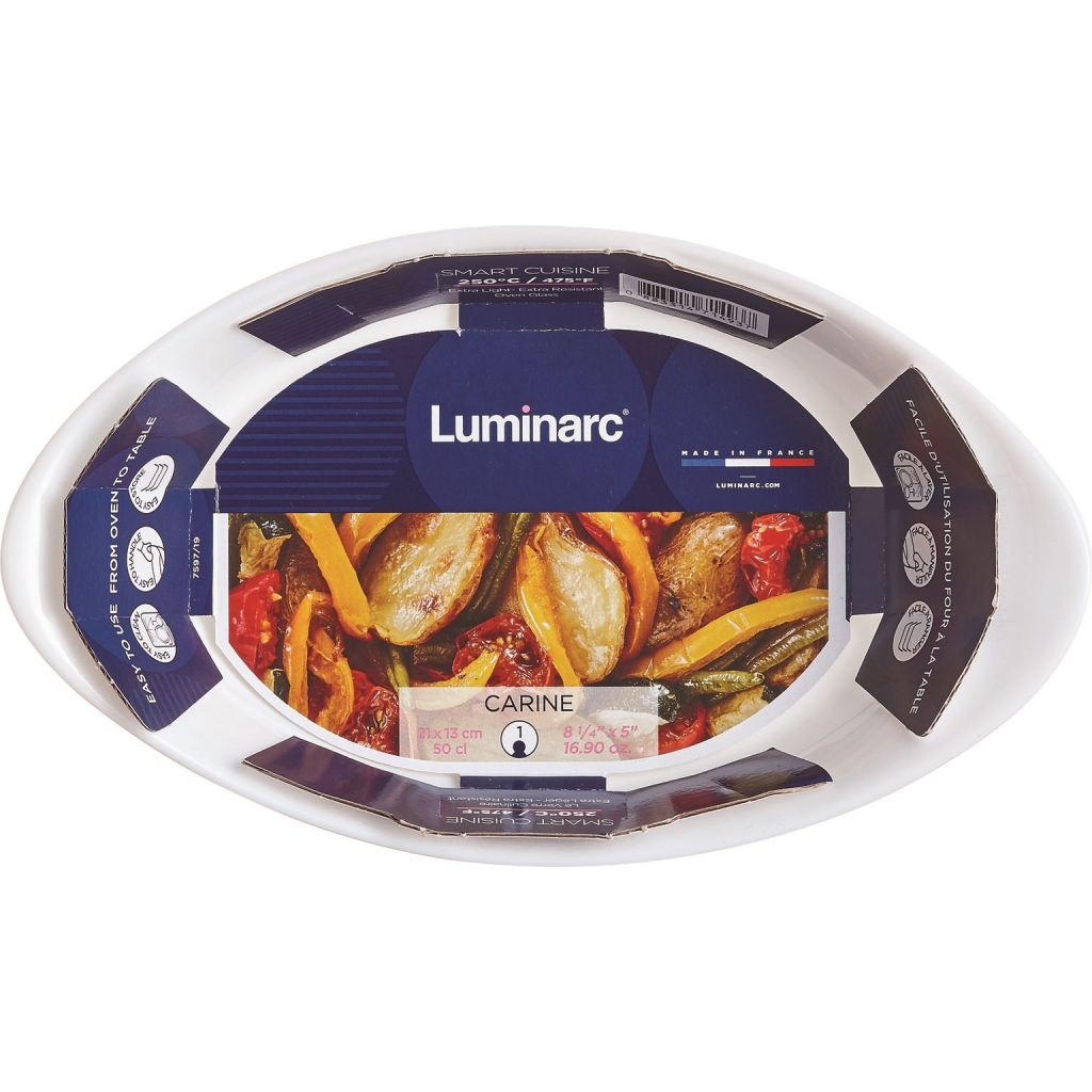 Форма для випікання Luminarc Smart Cuisine Carine овальна 21 х 13 см (P0887) - изображение 4