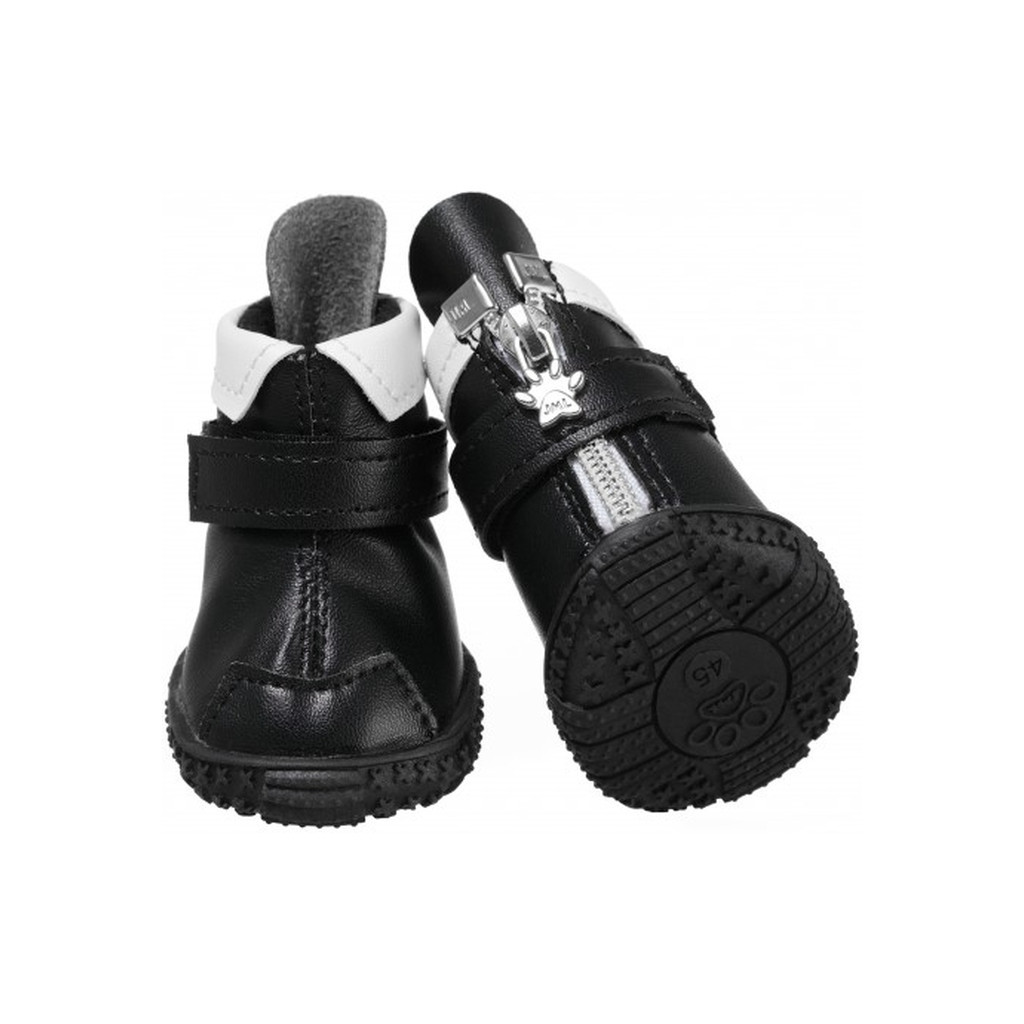 Черевики для собак Ruispet для малих порід, з флісовою підкладкою 4 шт №2 чорні (2700000033005) - зображення 2