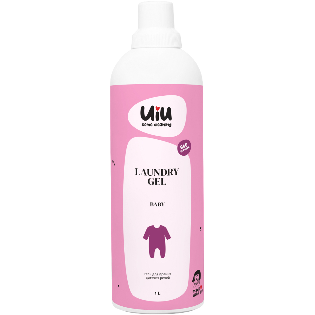 Гель для прання UIU Baby для дитячих речей без аромату 1 л (4820152332974) - зображення 1