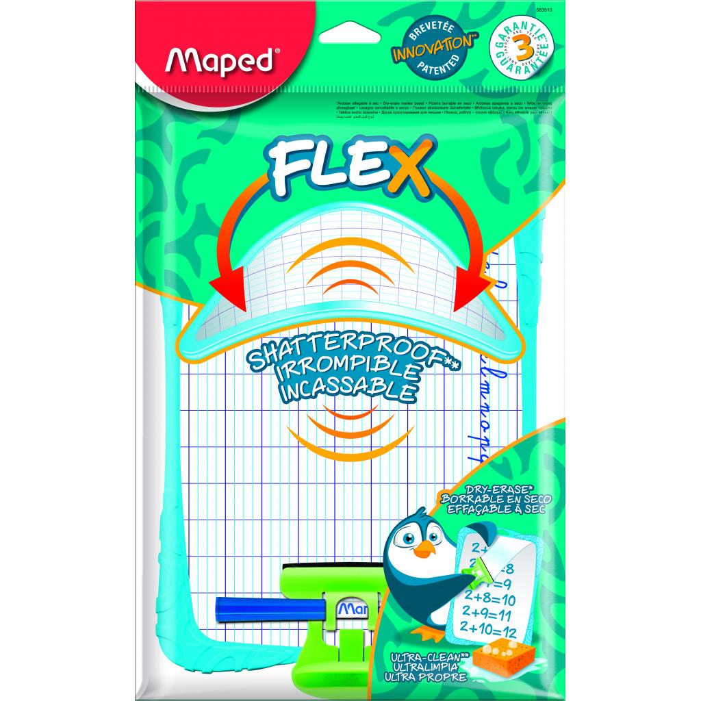 Шкільна дошка Maped 275х197мм Shatterproof з комплектом, двостороння (MP.583510) - зображення 1