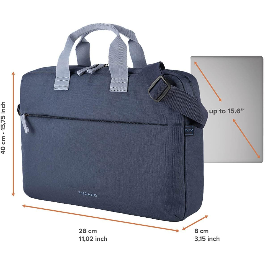 Сумка для ноутбука Tucano 15" Smart blue (BSMART15-B) - зображення 4