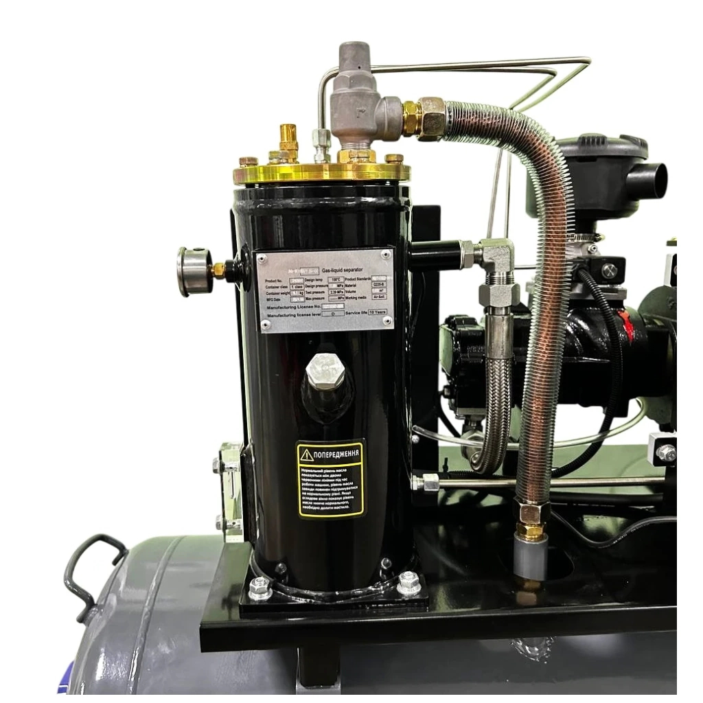 Компресор GTM 200л, 680л/хв, 5,5кВт, 8бар, 380V (DLG5.5V) - изображение 3