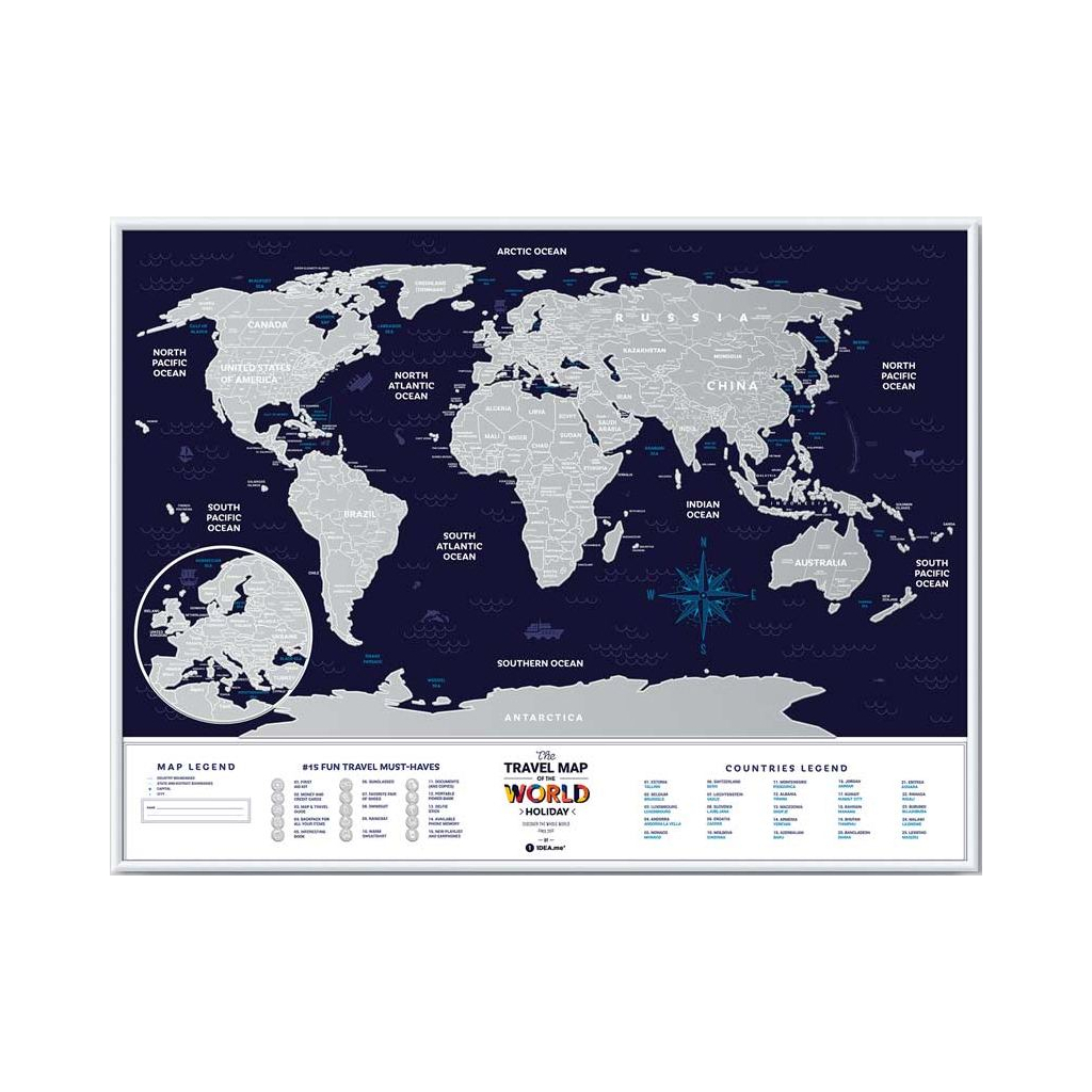 Скретч карта 1DEA.me Travel Map Holiday World (13022) - изображение 1