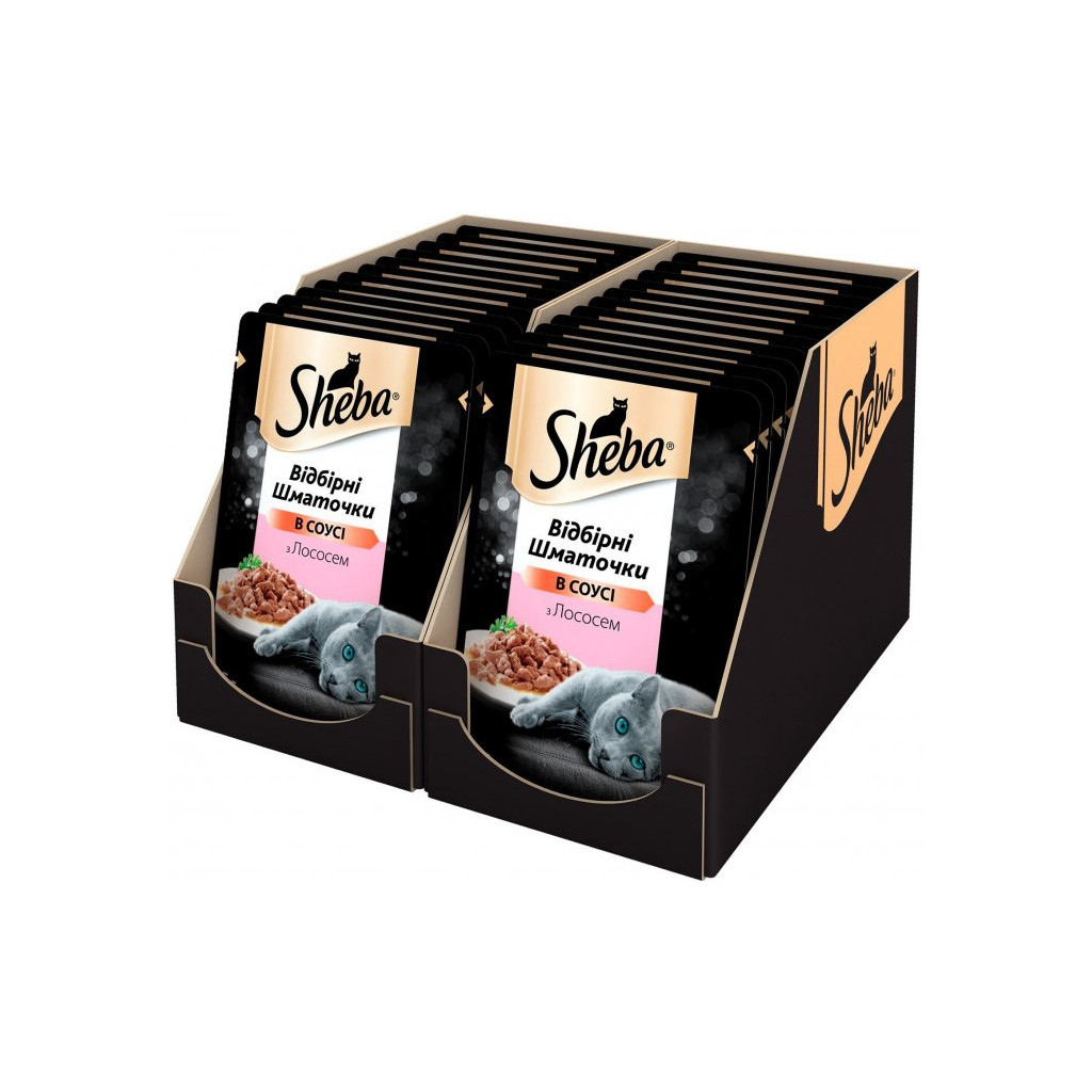 Вологий корм для кішок Sheba cig POU з лососем у соусі 85 г (4770608257279) - зображення 3
