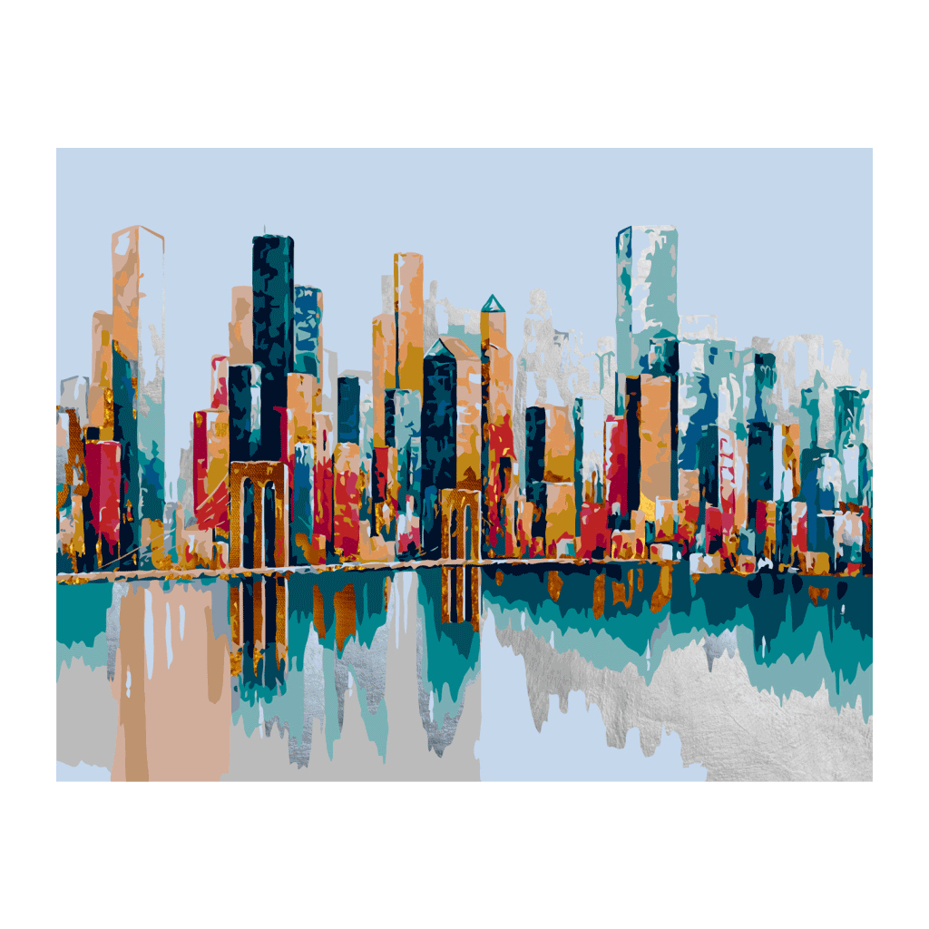 Картина по номерам Rosa Golden City 35 х 45 см (4823098529873) - изображение 1