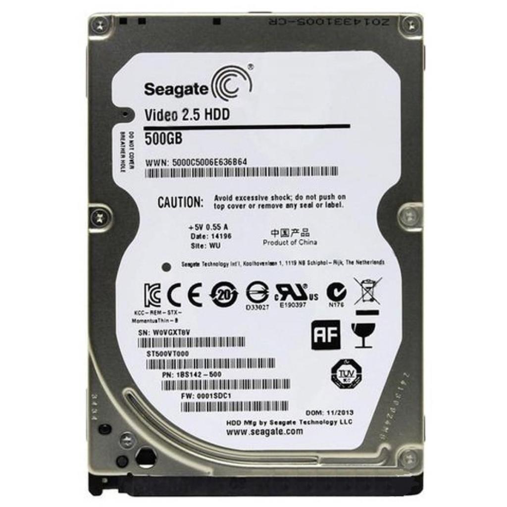 Жорсткий диск для ноутбука 2.5" 500GB Seagate (# ST500VT000 #) - зображення 1
