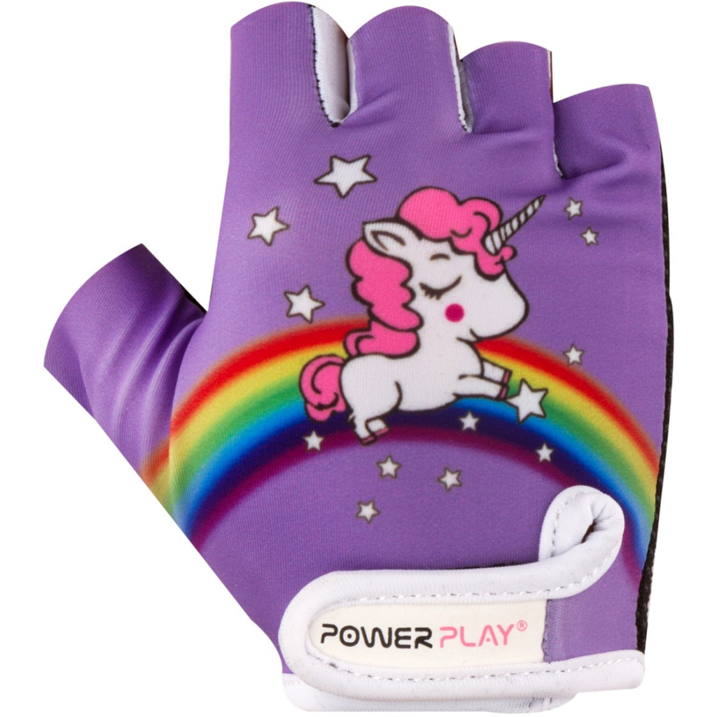 Велорукавиці PowerPlay 001 Єдиноріг Фіолетові S (001_Purple_S) - зображення 5