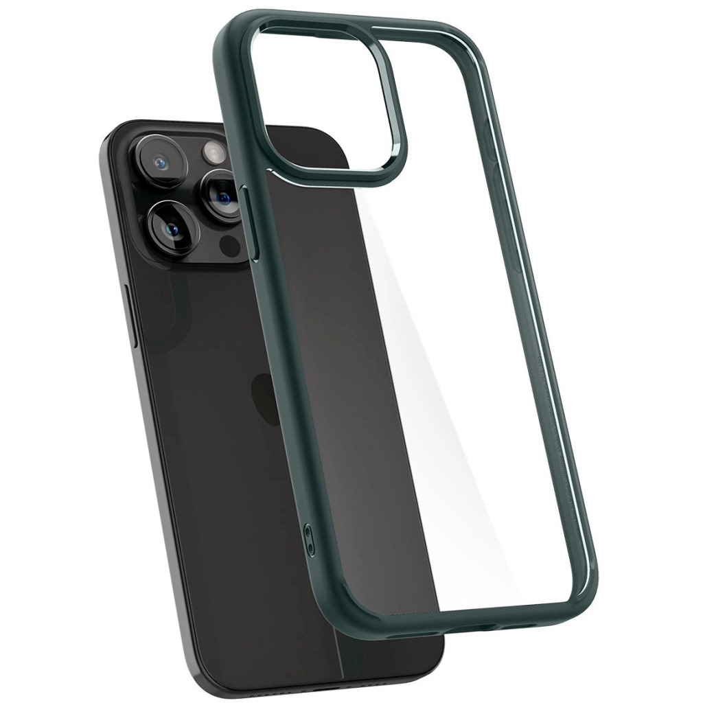 Чохол до мобільного телефона Spigen Apple iPhone 15 Pro Max Ultra Hybrid Abyss Green (ACS06574) - зображення 5