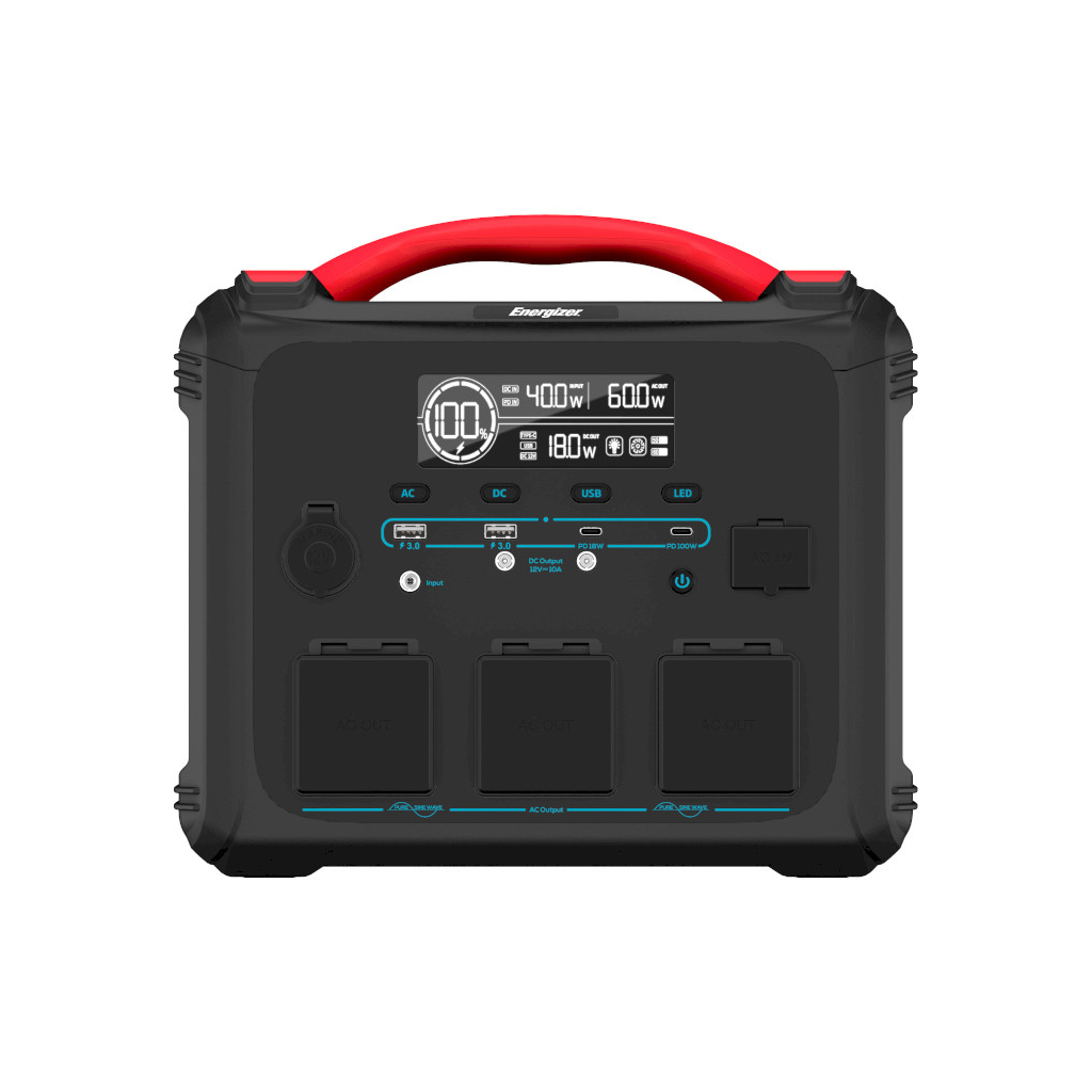 Зарядна станція Energizer 1200W, 1102Wh (PPS1100W2F) - зображення 2