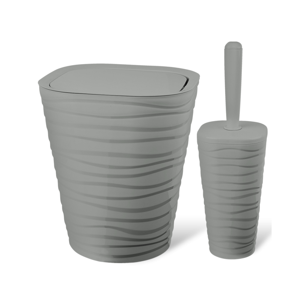 Набір для ванної кімнати Planet Household Welle 2 предмети сірий (6903) - зображення 1