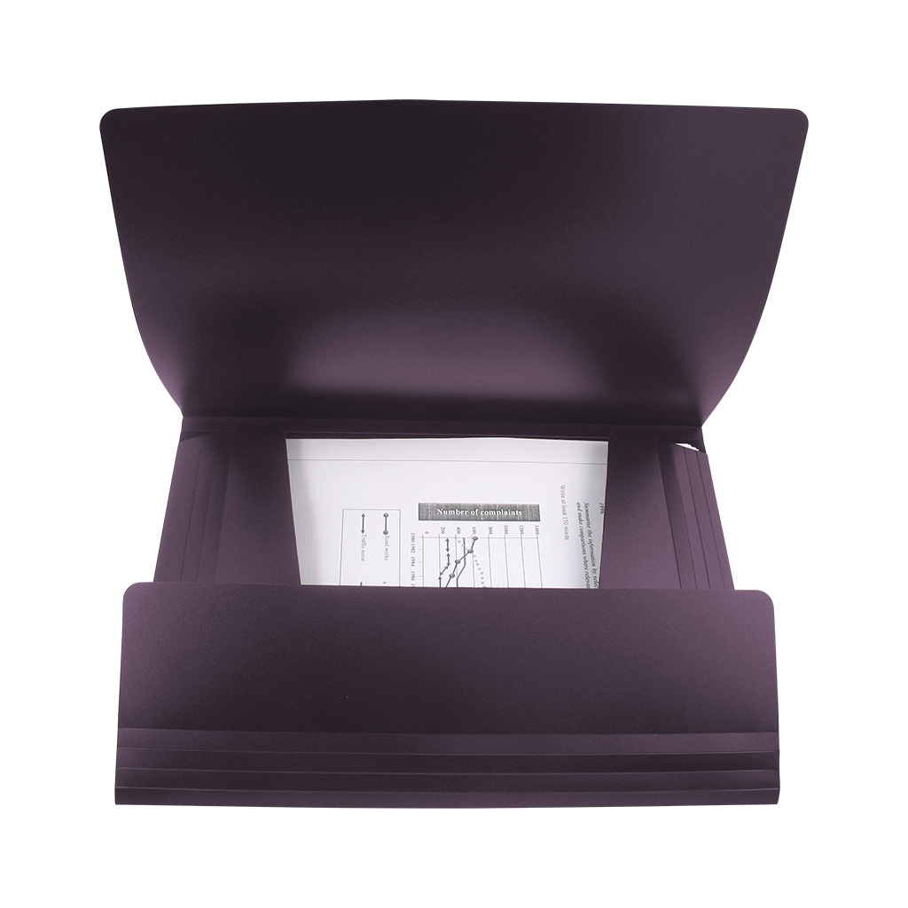 Папка на резинках Axent A4 500 мкм plum (1508-11-A) - зображення 2