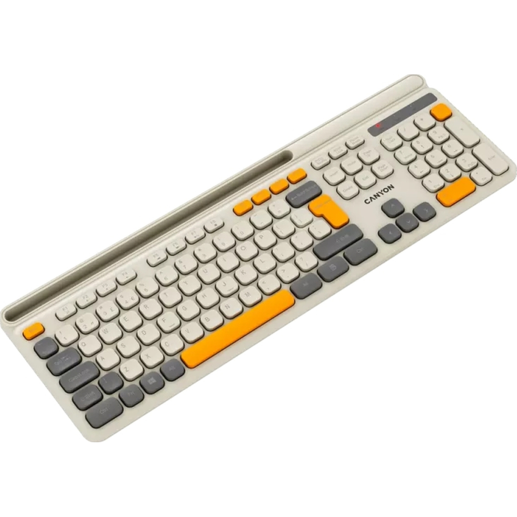Клавіатура Canyon HKB-W03 Wireless UA Beige (CNS-HKBW03BG) - зображення 2