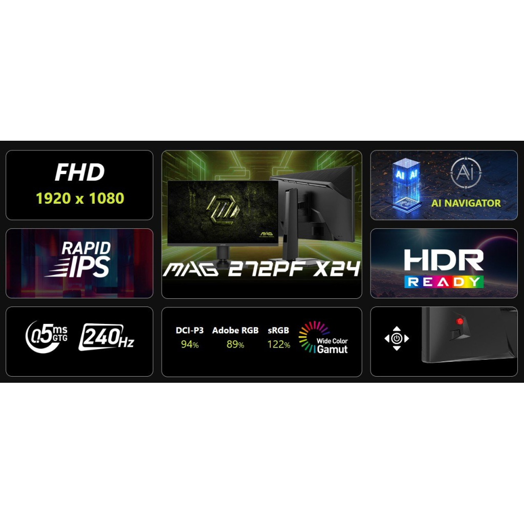 Монітор MSI MAG 272PF-X24 - зображення 8