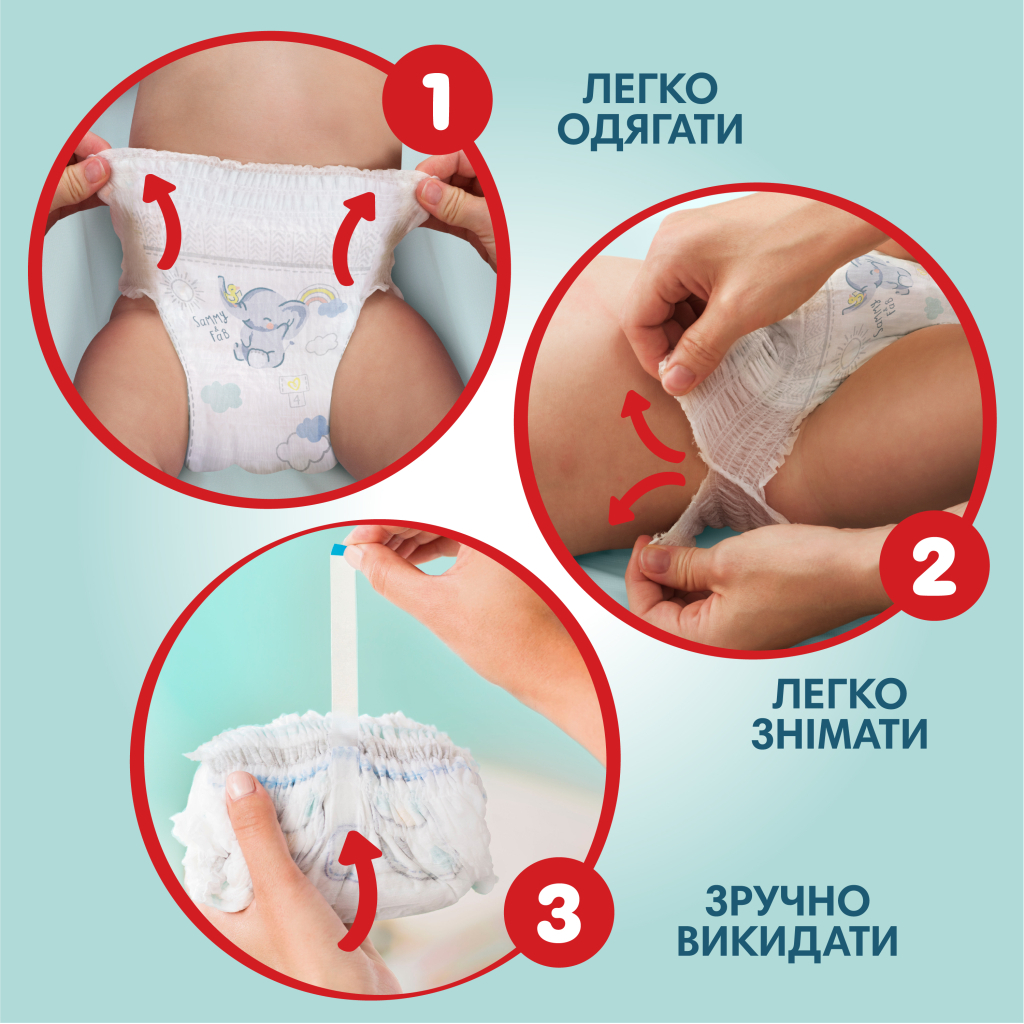 Підгузки Pampers Premium Care Pants Midi Розмір 3 (6-11 кг) 48 шт (8001090759795) - зображення 5