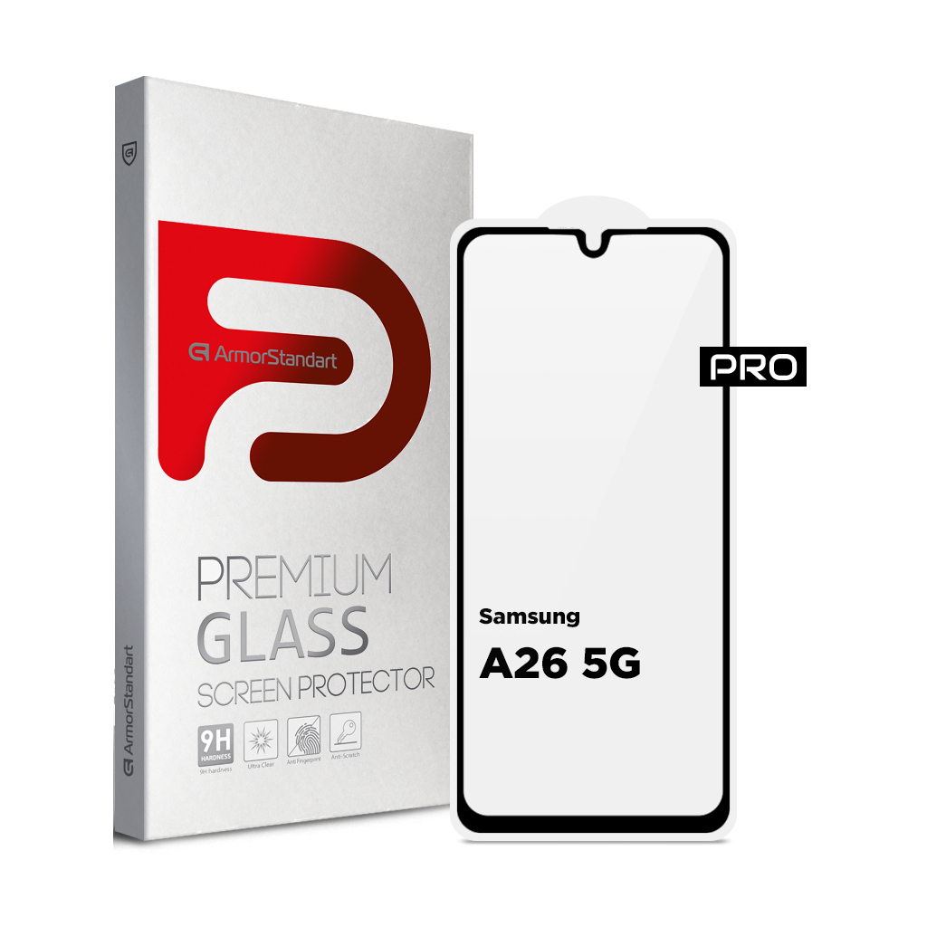Скло захисне Armorstandart Pro Samsung A26 5G Black (ARM82212) - зображення 1