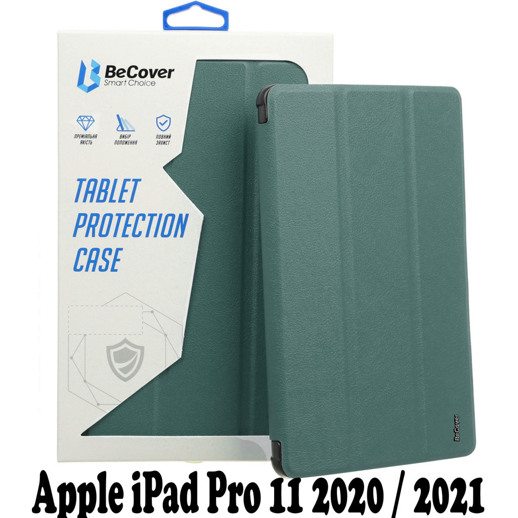 Чохол до планшета BeCover Magnetic Apple iPad Pro 11 2020/21/22 Dark Green (707544) - зображення 1