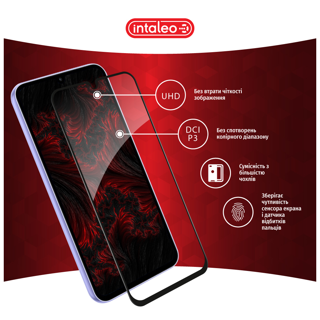 Скло захисне Intaleo Full Glue Samsung A34 5G Black (1283126559839) - зображення 4