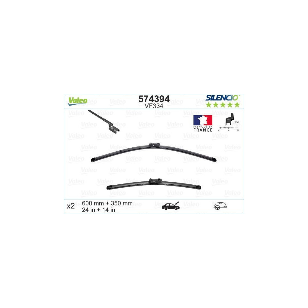 Щітка склоочисника Valeo 574394 - зображення 2